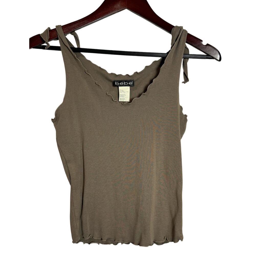 Y2K Vintage NWT New Deadstock 2000s Bebe Army Green Tank